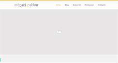 Desktop Screenshot of miguelgaldon.com