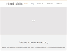 Tablet Screenshot of miguelgaldon.com